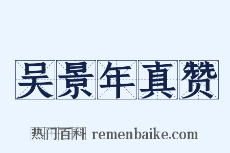 吴景年真赞是什么意思的图片
